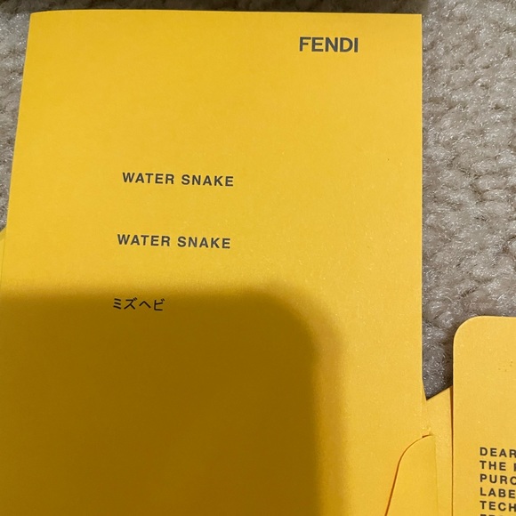 New! Collector’s piece!!Fendi watersnake with fur trim bag. - Picture 5 of 13